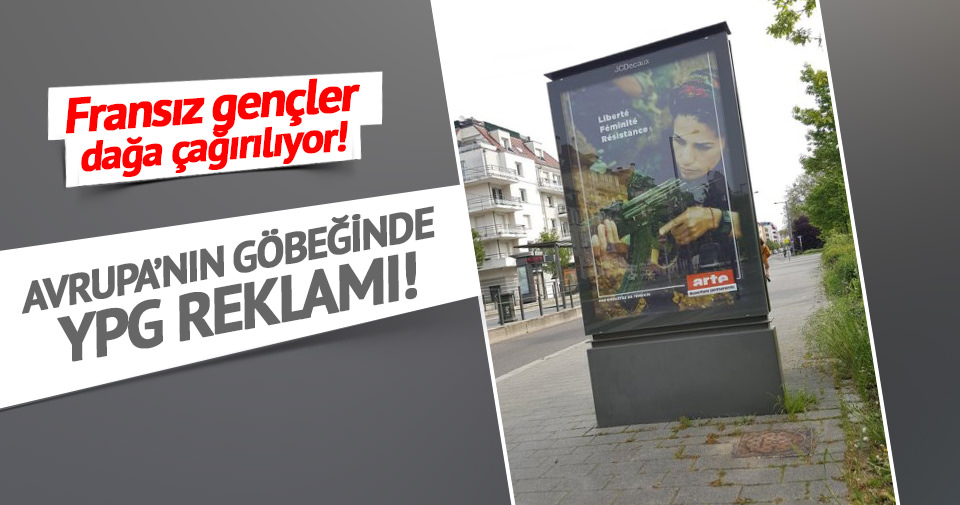 Fransa’da YPG reklamı!