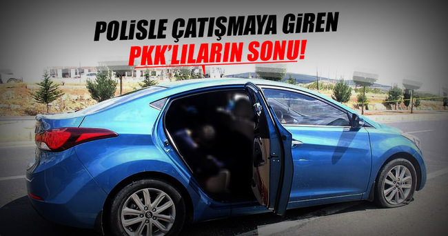 Şanlıurfa’da otomobildeki PKK’lılar polise ateş açtı