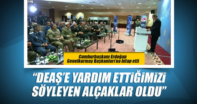 Cumhurbaşkanı Erdoğan Genelkurmay Başkanlarına hitap etti