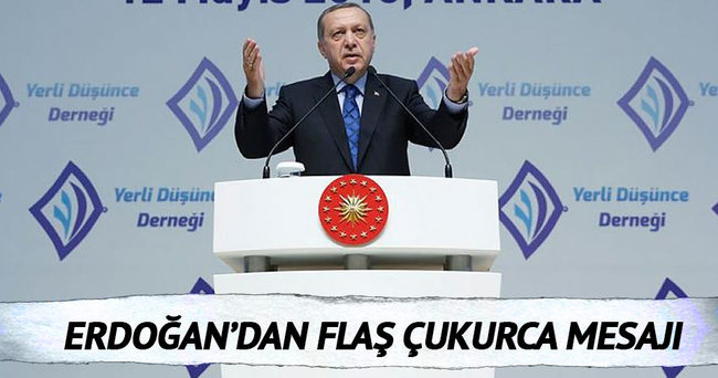 Erdoğan’dan Çukurca mesajı