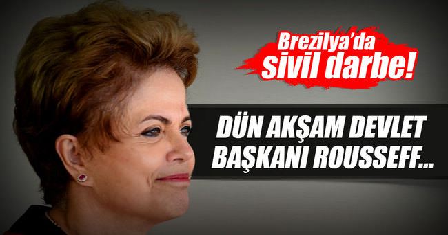 Brezilya senatosu Rousseff’i geçici olarak görevden aldı