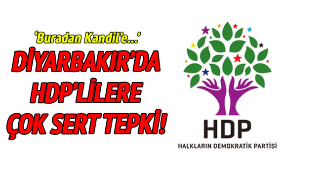 Diyarbakır’daki taziye evinde HDP’lilere tepki