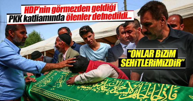 PKK’nın katlettiği köylüler defnedildi