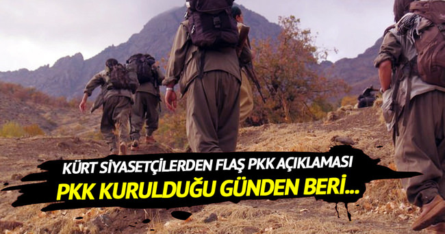 Kürt siyasetçilerden flaş PKK açıklaması