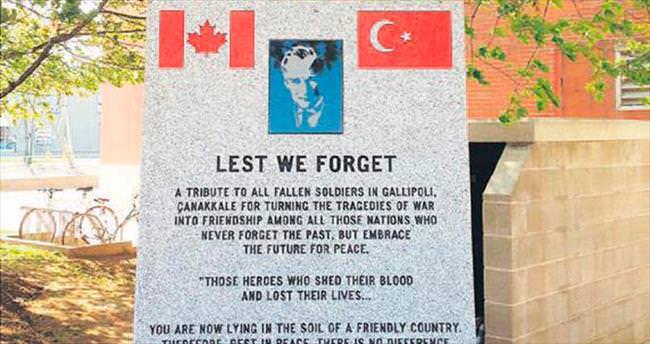 Kanada’da limana Çanakale Anıtı