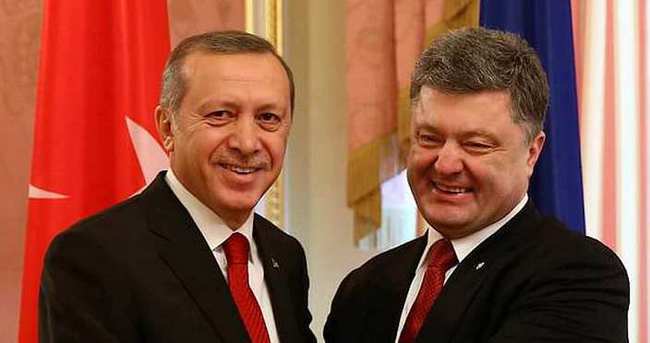 Cumhurbaşkanı Erdoğan, Petro Poroşenko ile görüştü