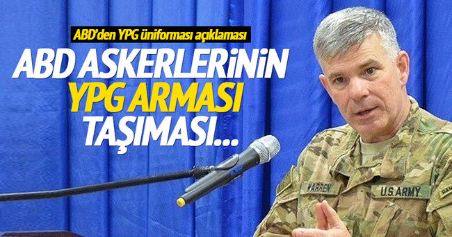 ABD’li komutandan ’YPG üniforması’ açıklaması