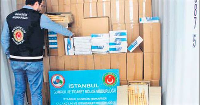 İstanbul gümrüklerinde kaçak sigaraya geçit yok
