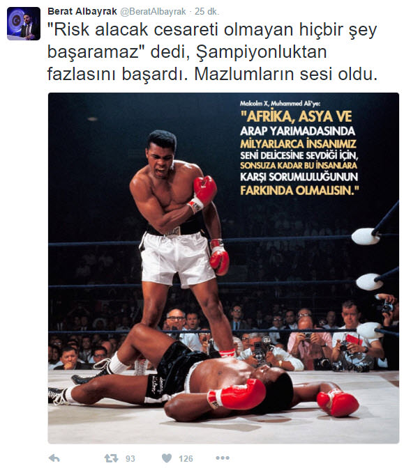 Bakan Albayrak'tan Muhammed Ali mesajı! - 2