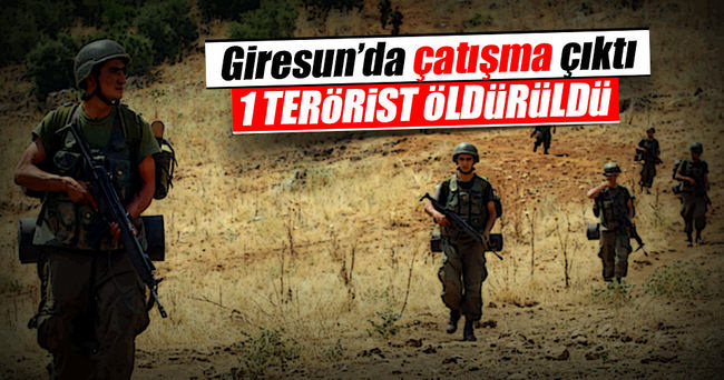 Giresun’da askerle çatışmaya giren terörist öldürüldü