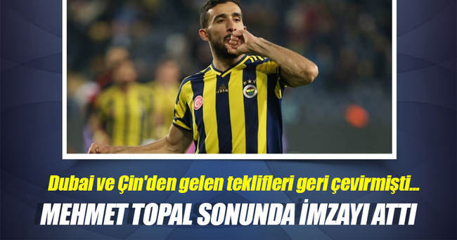 Mehmet Topal, Fenerbahçe’de kaldı