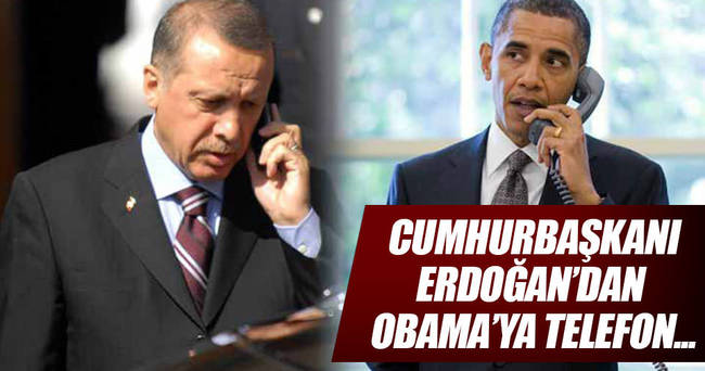 Erdoğan’dan Obama’ya taziye telefonu