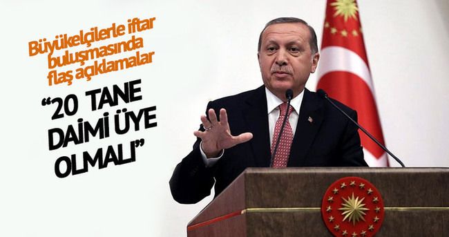 Cumhurbaşkanı Erdoğan: 196 ülkeyi 5 ülkenin dudakları arasına mahkum edemeyiz