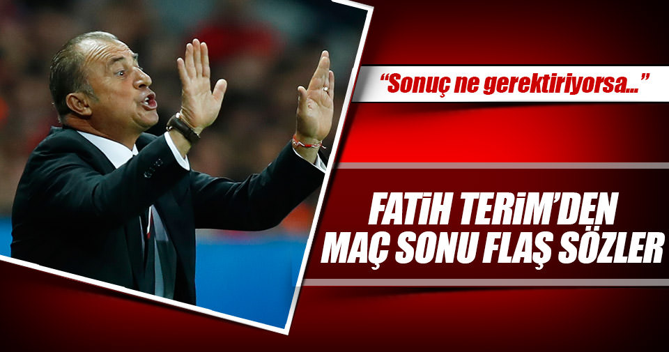 Fatih Terim’den flaş açıklamalar