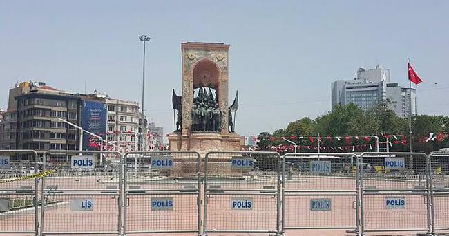 Taksim’de yoğun güvenlik önlemleri alındı