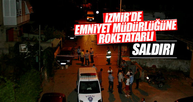 İzmir Bayındır’da emniyete roketli saldırı