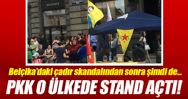 Viyana’da PKK standı açıldı!