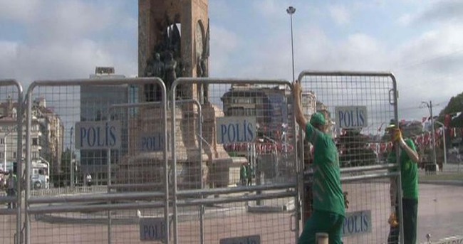 Taksim Meydanı’na bariyerli güvenlik önlemi