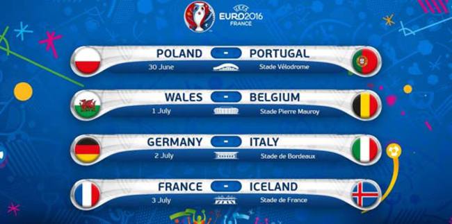 EURO 2016 çeyrek final maçları ne zaman? Hangi kanalda?