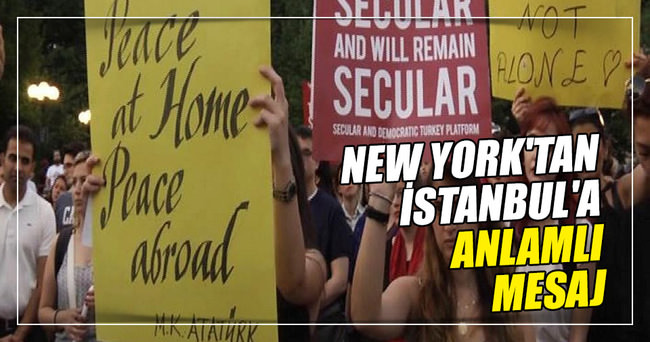 New York’tan İstanbul’a anlamlı mesaj