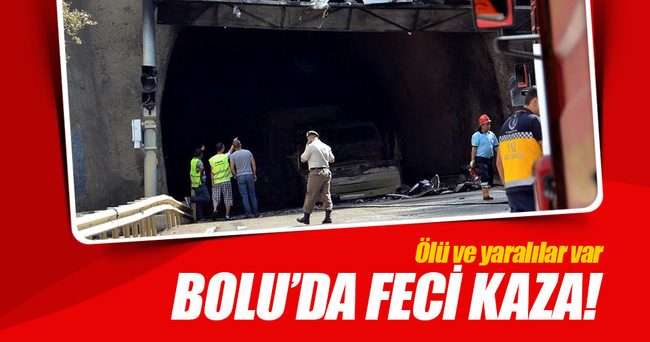 Bolu’da bariyere çarpan tır yandı: 5 ölü, 2 yaralı