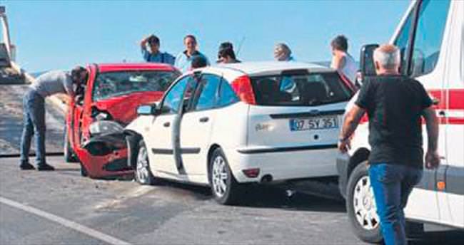 Denizli’de trafik kazası: 7 yaralı
