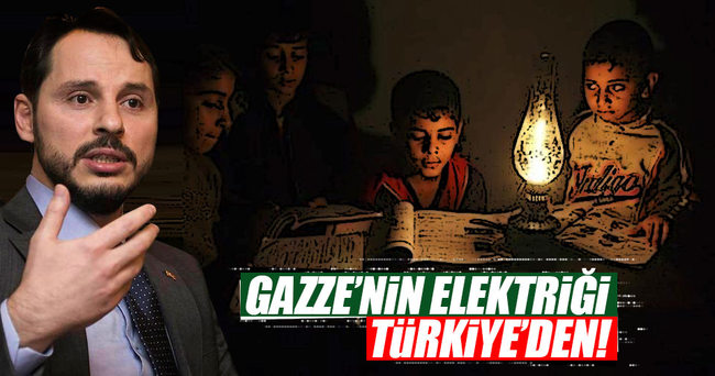 Gazze’nin elektriği Türkiye’den