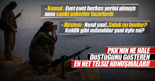 Şemdinli’de 17 PKK’lının öldürülmesi telsiz konuşmasında!