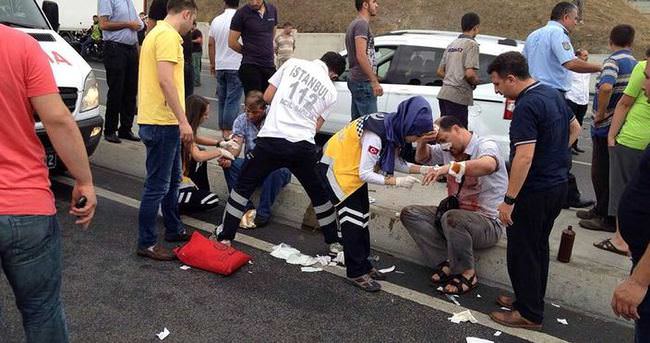 Bağcılar’da trafik kazası: 3’ü ağır 8 yaralı