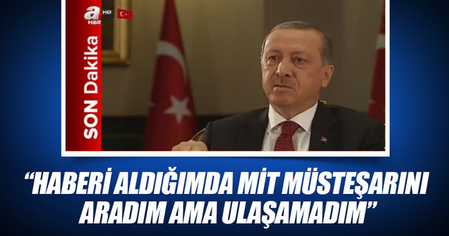 Cumhurbaşkanı Erdoğan Reuters’a konuştu