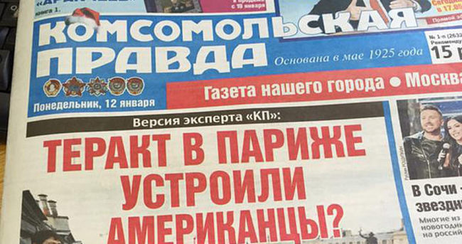 Komsomolskaya Pravda gazetesinin yayını durduruldu