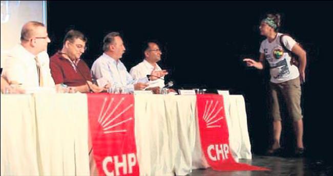 CHP toplantısında “alkolik” kadın krizi
