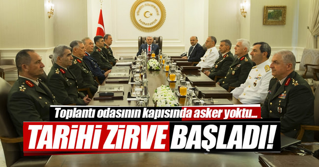 Yüksek Askeri Şura, Başbakan Binali Yıldırım başkanlığında toplandı