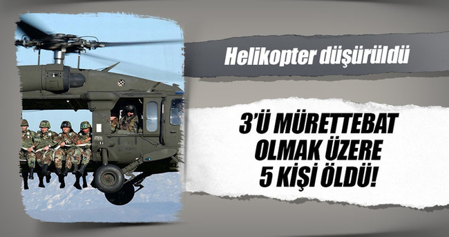Rus helikopteri düşürüldü, 5 ölü