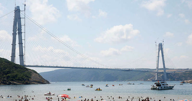 Yavuz Sultan Selim Köprüsü’nün kuleleri son halini aldı