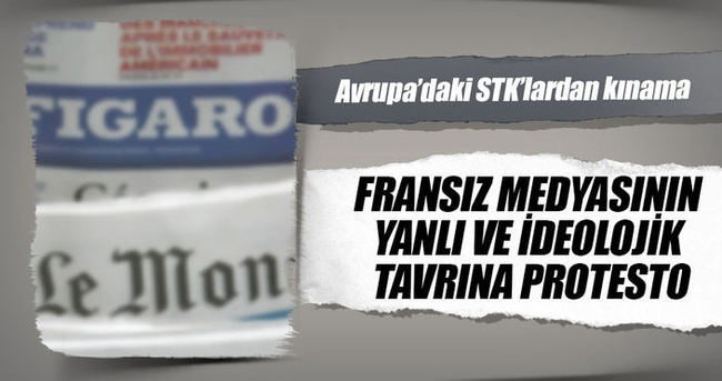 Strazburg’da Türk STK’lardan Fransız basınına kınama