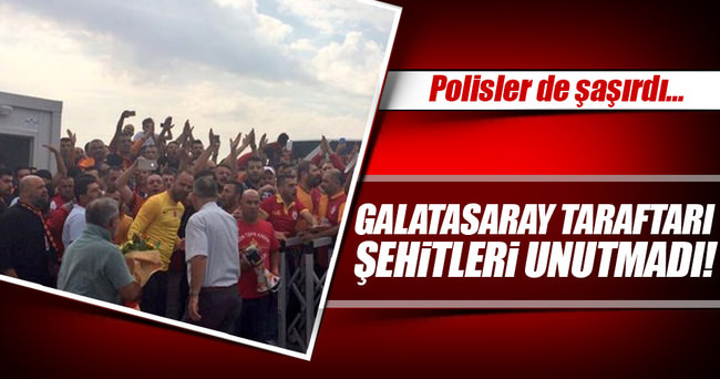 Galatasaraylı taraftarlar, Özel Harekatı unutmadı!