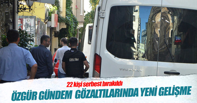 Özgür Gündem’de gözaltına alınanlardan 22 kişi serbest bırakıldı