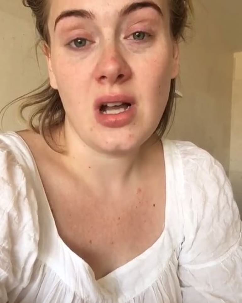 Adele makyajsız haliyle çektiği videosunu yayınladı Son Dakika