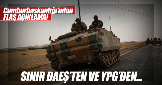 İbrahim Kalın: Sınır DAEŞ’ten YPG’den temizlenecek