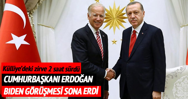 Cumhurbaşkanı Erdoğan Biden’i kabul etti