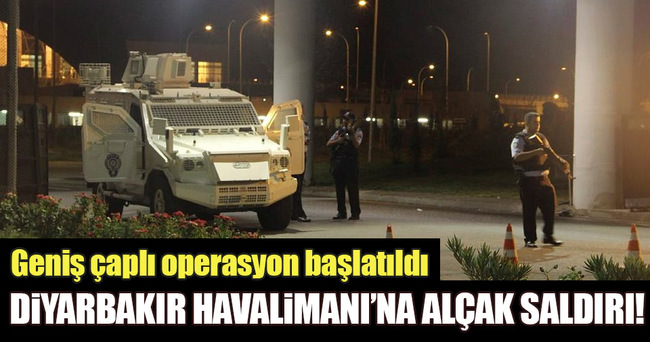 Diyarbakır’da havalimanına roketatarlı saldırı