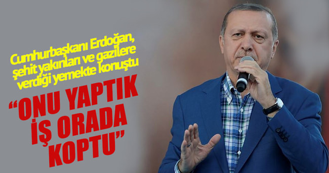 Cumhurbaşkanı Erdoğan: Devletten temizlemezsek şehitlere hesabını veremeyiz