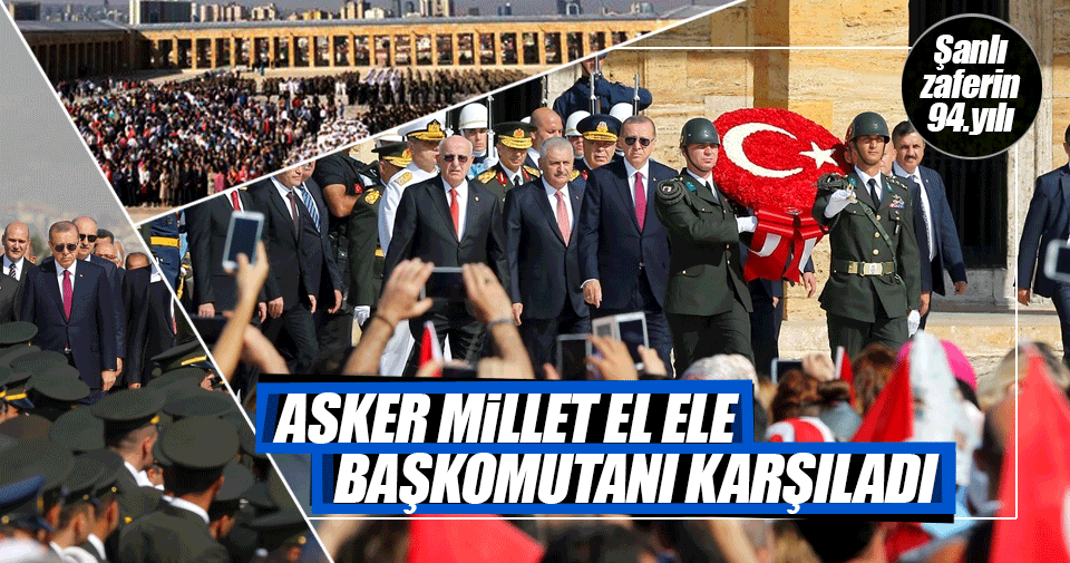 Başkomutan Erdoğan halkıyla Anıtkabir'de