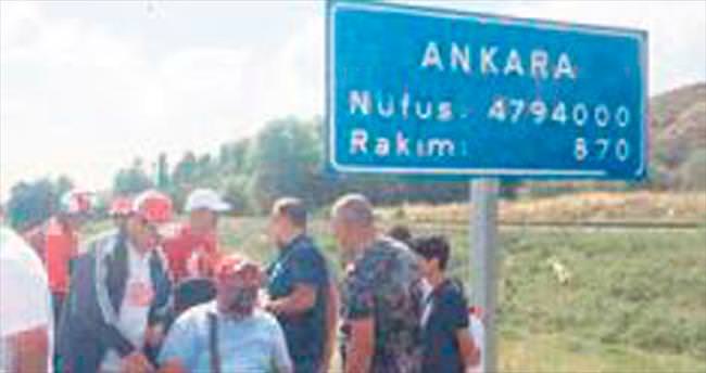 Yozgatlı gönüllüler Ankara’ya ulaştı