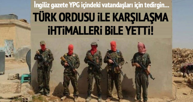 Türkiye’nin YPG’nin üzerine gitmesi İngilizleri korkuttu