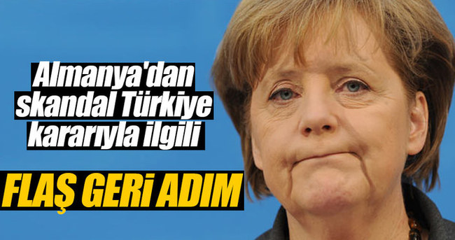 Almanya’dan geri adım!