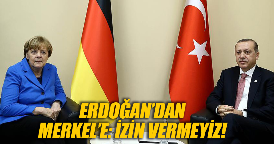 Cumhurbaşkanı Erdoğan Merkel ile bir araya geldi