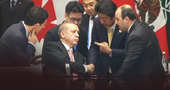 G20’de Japonya lideri Abe Erdoğan ile konuştu