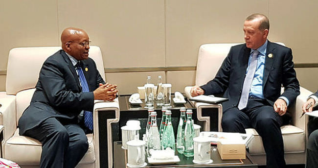 Erdoğan, Güney Afrika Devlet Başkanı ve Hindistan Başbakanıyla görüştü
